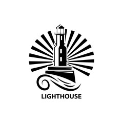 vector image of the lighthouse