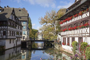 Fototapeta premium Famous Old Town of Strasbourg