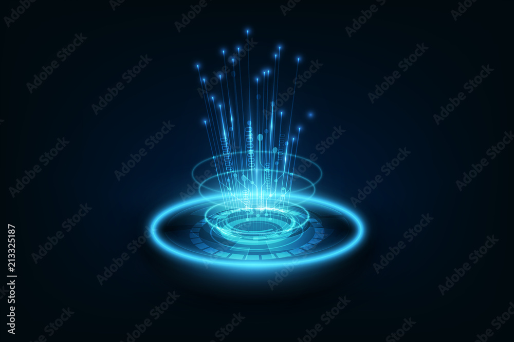 Poster connection line on networking telecommunication concept background