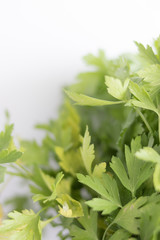 parsley leaves in the kitchen