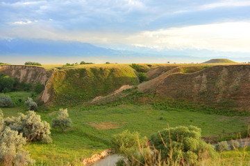 Summer landscape, Burunday, Almaty