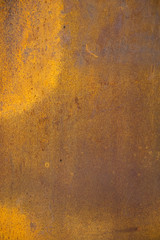 Old rusty corrugated metal wall texture background.