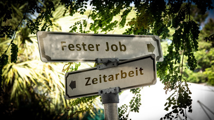 Schild 336 - Fester Job