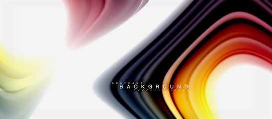 Rainbow fluid colors abstract background twisted liquid design, colorful marble or plastic wavy texture backdrop, multicolored template for business or technology presentation or web brochure cover