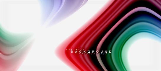 Rainbow fluid colors abstract background twisted liquid design, colorful marble or plastic wavy texture backdrop, multicolored template for business or technology presentation or web brochure cover