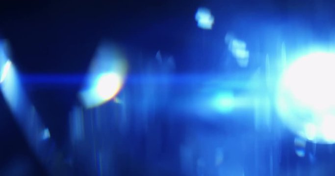 Anamorphic reflections, flares and streaks made with cinema anamorphic lens - seamlessly looped