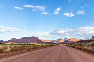 Foto auf Acrylglas Dirt road through Utah desert © josephsjacobs