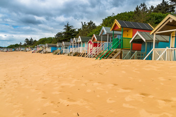 Beach huts at Wells.