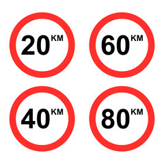 traffic speed limit sign