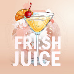 Summer fresh juice cocktail