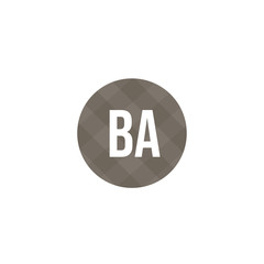 Initial Letter BA Logo Template Design