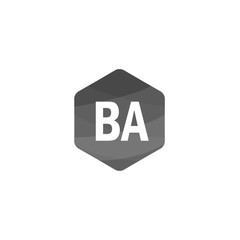 Initial Letter BA Logo Template Design