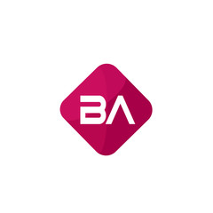 Initial Letter BA Logo Template Design