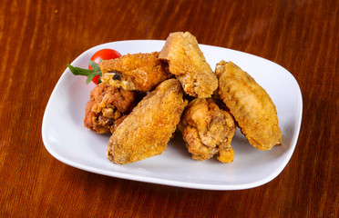 Chicken wings heap