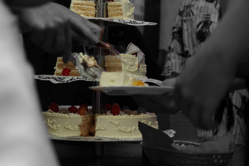 Wedding cake abstract