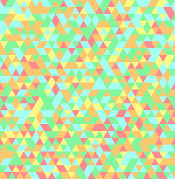 Abstract Triangle Geometrical Seamless Summer Background