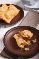 Brazilian food pastel. Homemade.