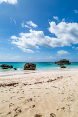 Horseshoe Bay beach on the island of Bermuda