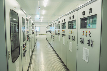Electrical substation of 110 and 220 kV switchgear, current transformers, substation maintenance and safety systems - 213340128