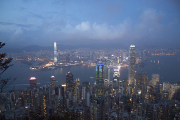 Fototapeta na wymiar Victoria Peak Hong Kong
