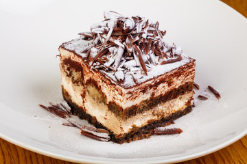 Sweet tiramisu cake