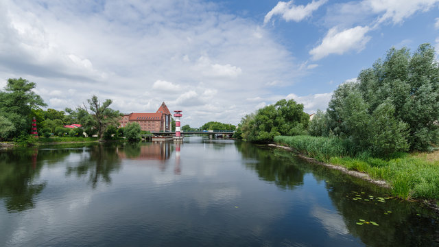 Leuchtturm mit Alter M&uuml;hle in Rathenow
