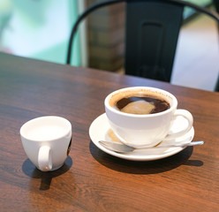 Long black coffee