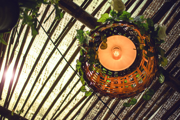 Lantern made with bamboo