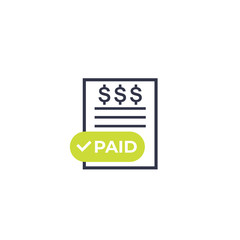 paid bills icon