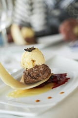 Fancy truffle ice cream