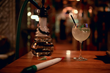 blurred background in restaurant interior / serving and details in blurred bokeh background, concept catering, restaurant modern