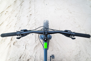 Fat bike on beach