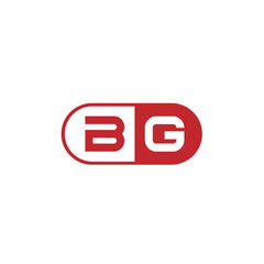 Initial Letter BG Logo Template