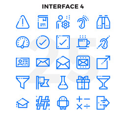 Dashed Outline Icons Pack for UI. Pixel perfect thin line vector icon set for web design and website application.