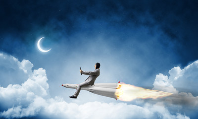 Business success and targets achievement concept.