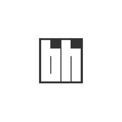 Initial Letter BH Logo Template Design