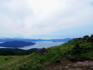 北海道美幌峠より望む屈斜路湖