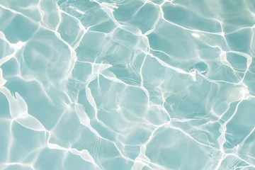 Foto op Aluminium Texture of water in swimming pool for background © jintana