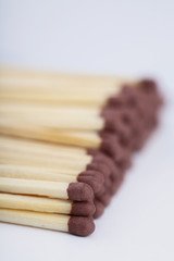  a lot matchstick on white background