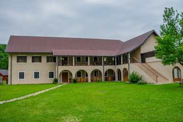 Fototapeta premium Medieval Pivsky Monastery is located among the mountains in the north of Montenegro.