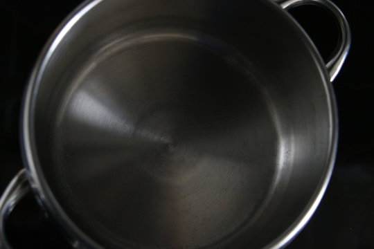 metal pot empty cooking