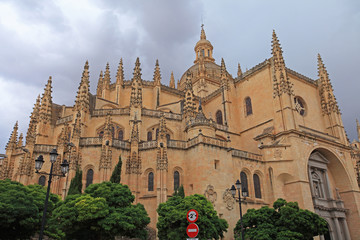Fototapeta na wymiar The Cathedral, Segovia, Spain 