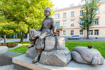 Monument to Yuriy Frants Kulchytsky in Lviv