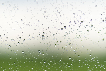 Waterdrop of window glass