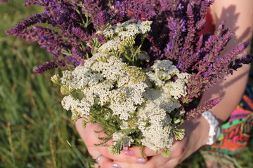 Festive Bouquet of flowers! beautiful wild flowers for a gift!