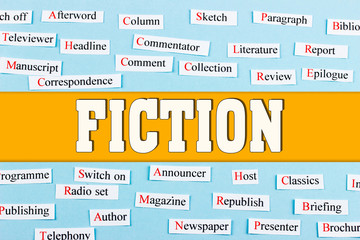 Fiction mass media and education concept