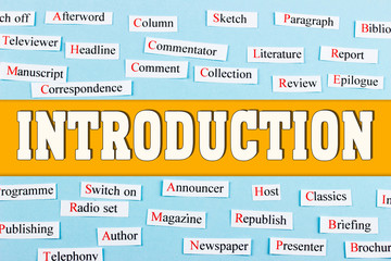 Introduction mass media and education concept