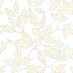 Elegance seamless leaves pattern