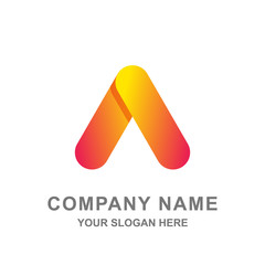 Triangle Geometric Logo Vector Illustration