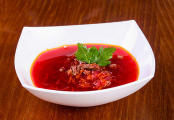 Russian borcht soup